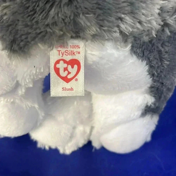 New with tags!! 10 inches tall. TY  - SLUSH  the Husky (Glitter Eyes) 💙 - Picture 4 of 9